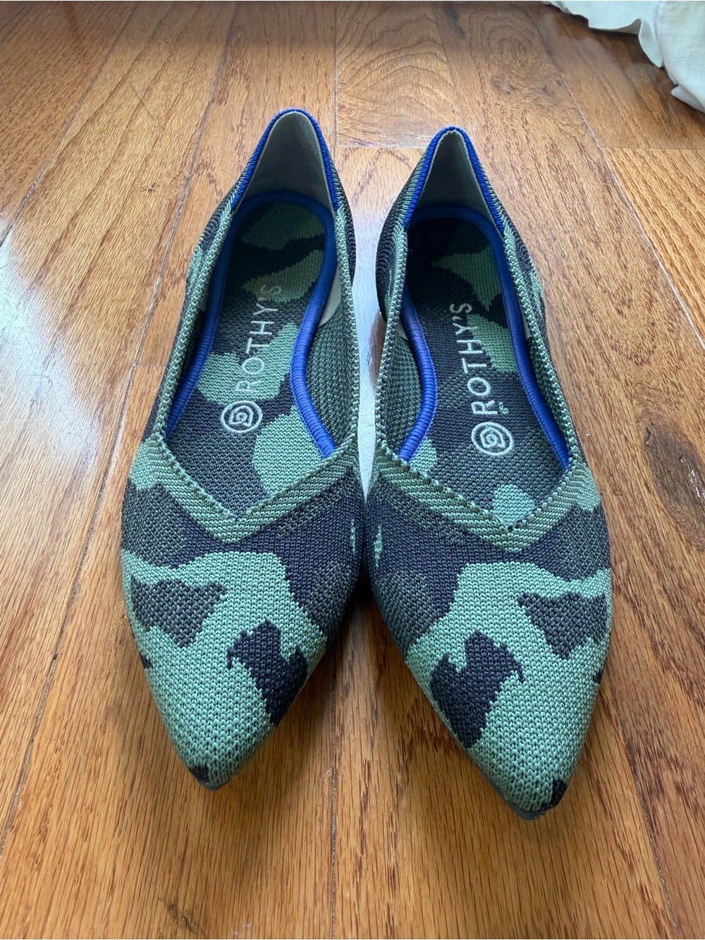 Rothy's The Point Olive Camo RETIRED Sz 7